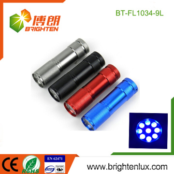 China Factory Supply Günstige Counterfeits überprüft Aluminium Blacklight uv LED Taschenlampe 395